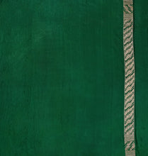 Load image into Gallery viewer, Green Mashru Silk With Meenakari Saree | Banarasi Collection