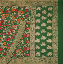 Load image into Gallery viewer, Green Jamdani With Meenakari Saree | Banarasi Collection