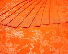 Load image into Gallery viewer, Orange Jamdani Silk Saree | Banarasi Collection