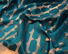Load image into Gallery viewer, Peacock Blue Banarasi Light Weight Silk Saree | Banarasi Collection