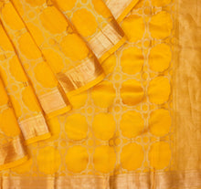 Load image into Gallery viewer, Yellow Banarasi Light Weight Silk Saree | Banarasi Collection
