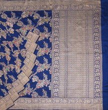 Load image into Gallery viewer, Blue Kadwa Meenakari Saree | Banarasi Collection
