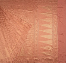 Load image into Gallery viewer, Peach Brocade With Shikargah Saree | Banarasi Collection