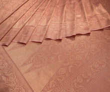 Load image into Gallery viewer, Peach Brocade With Shikargah Saree | Banarasi Collection