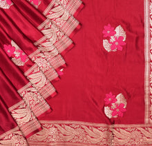 Load image into Gallery viewer, Red Mashru Silk With Meenakari Saree | Banarasi Collection