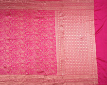 Load image into Gallery viewer, Pink Shikargah Weave Saree | Banarasi Collection