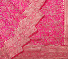 Load image into Gallery viewer, Pink Shikargah Weave Saree | Banarasi Collection