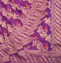 Load image into Gallery viewer, Purple Shikargah With Meenakari Saree | Banarasi Collection