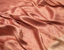 Load image into Gallery viewer, Light Pink Pastel Brocade With Rolex Border Saree | Banarasi Collection