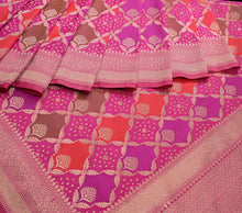 Load image into Gallery viewer, Pink Rankat Saree | Banarasi Collection