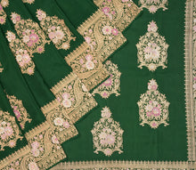 Load image into Gallery viewer, Green Masterweaves With Kadwa Meena Weaves Saree | Banarasi Collection