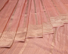 Load image into Gallery viewer, Peach Banarasi Tissues Saree | Banarasi Collection