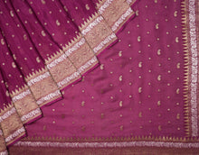Load image into Gallery viewer, Magenta Pink Georgette Butti Saree | Banarasi Collection