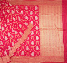 Load image into Gallery viewer, Pink Pure Silk With Shikargah Saree | Banarasi Collection