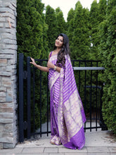 Load image into Gallery viewer, Aishwarya Rajesh - Katan Silk Saree with Kadwa Border | Sona Zari Weave
