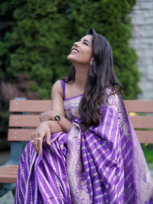 Aishwarya Rajesh - Katan Silk Saree with Kadwa Border | Sona Zari Weave