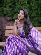 Load image into Gallery viewer, Aishwarya Rajesh - Katan Silk Saree with Kadwa Border | Sona Zari Weave