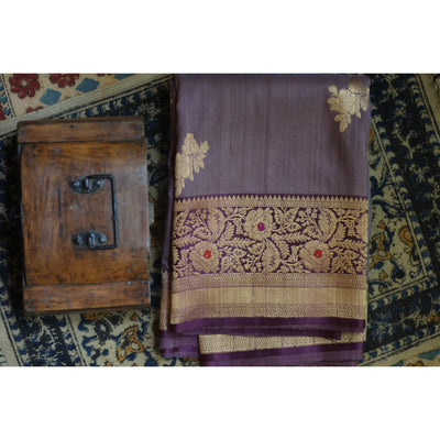 Banarasi Tussar Silk Saree - R 6607